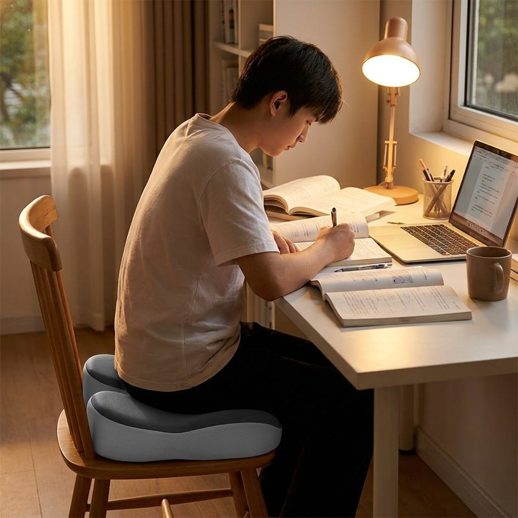 A cushion / Double gray