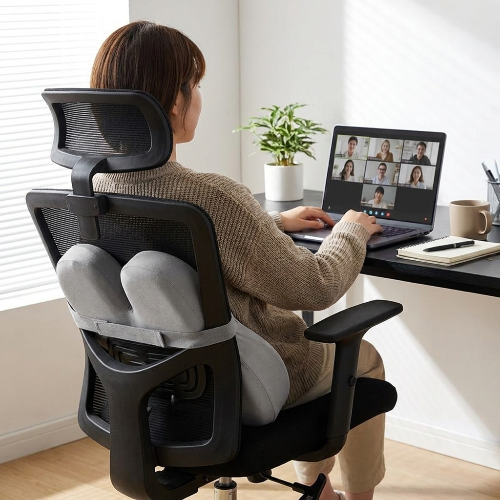 A lumbar support pillow / Classic gray
